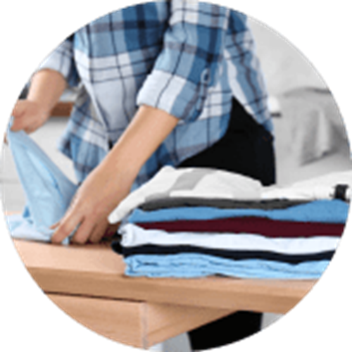 Woman Folding Laundry Min 1